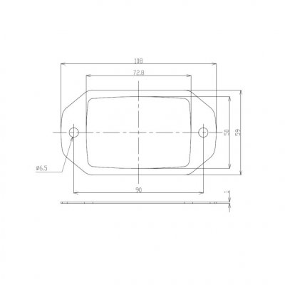 Lightforce ROK20 arbetsbelysning LED 2x10 W Flodljusbild för inbyggnad *