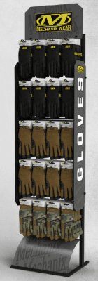 Mechanix Butiksdisplay 37,5x55,5x209,5 cm