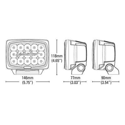 Lightforce Striker Led IR 940 nm Tvåpack inkl kablage