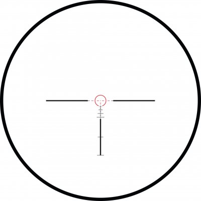 Riktmedel Tactical Dot belyst,