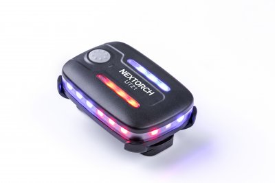 Nextorch UT21 varningslampa blå/röd med bältesclip