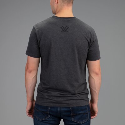 Vortex Men's Core Logo Short Sleeve T-Shirt Charcoal Heather