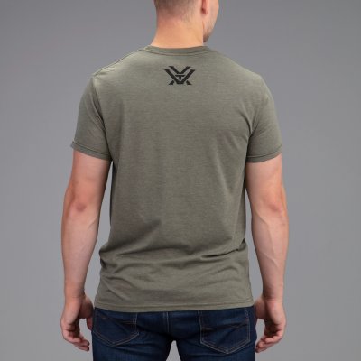 Vortex Men's Core Logo Short Sleeve T-Shirt Military Heather