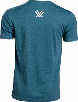 Vortex Men's Stars and Stripes Short Sleeve T-Shirt Steel Blue Heather|