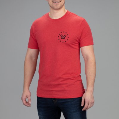 Vortex Men's Salute Short Sleeve T-Shirt Red Heather|