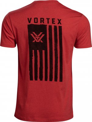 Vortex Men's Salute Short Sleeve T-Shirt Red Heather