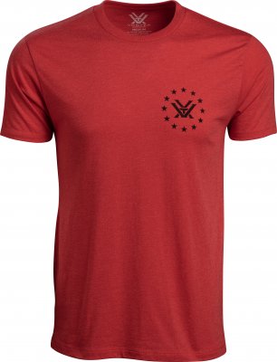 Vortex Men's Salute Short Sleeve T-Shirt Red Heather