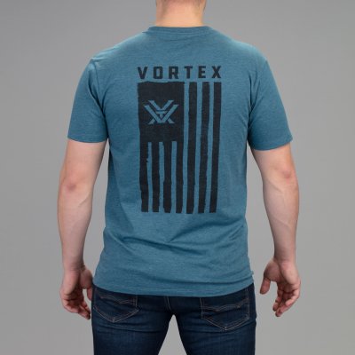 Vortex Men's Salute Short Sleeve T-Shirt Steel Blue Heather|