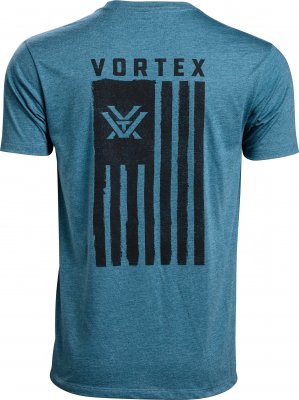 Vortex Men's Salute Short Sleeve T-Shirt Steel Blue Heather|