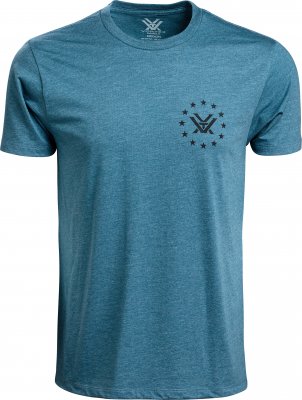 Vortex Men's Salute Short Sleeve T-Shirt Steel Blue Heather|