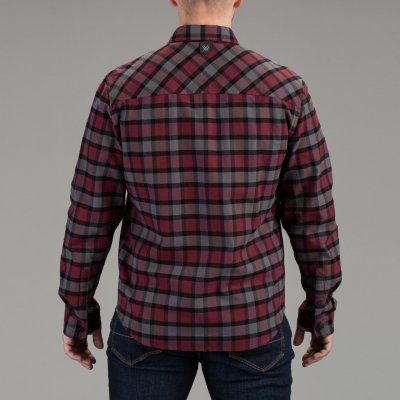 Vortex Timber Rush Flannel Burgundy |
