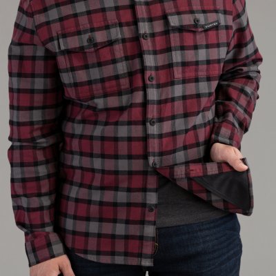 Vortex Timber Rush Flannel Burgundy |