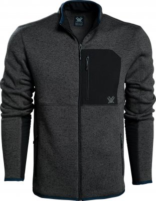 Vortex Anchor Point Fleece Full Zip Grey Heather XXL