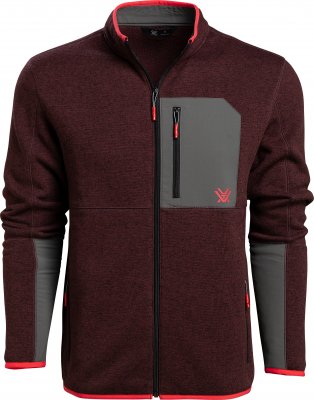 Vortex Anchor Point Fleece Full Zip Rich Mahogany