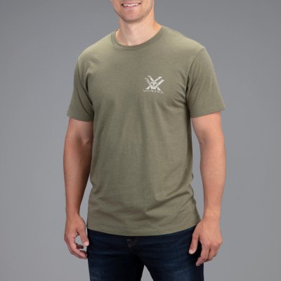 Vortex Men's Head-on Muley T-Shirt Military Heather|