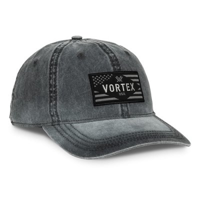 vortex kläder keps rank & file cap svart vortexwear profilkläder bomull twill cap
