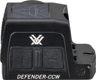 Vortex Defender-CCW Enclosed Solar Red Dot 3 MOA Auto shutoff multi reticle