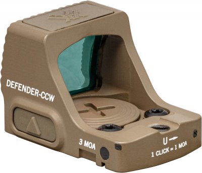Vortex Defender-CCW Red Dot 3 MOA Auto shutoff Tan