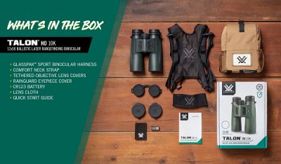 Vortex Talon HD 10K 12x50 Ballistic Laser Rangefinding Binocular