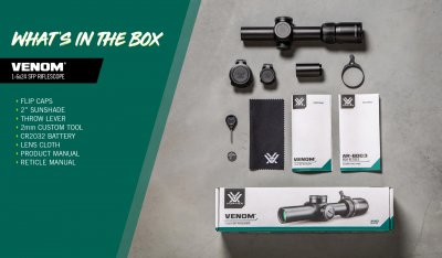 Vortex Venom 1-6x24 SFP Belyst AR-BDC3 30mm