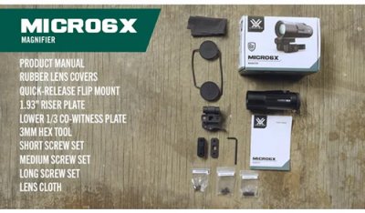 Vortex Micro, 6x förstoringsadapter, Vippmontage